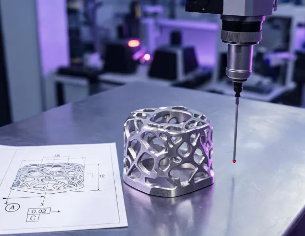 Topology optimized metal fixture inspection